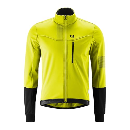 Gonso Valaff, Herren Fahrradjacke, Wasserabweisende Softshelljacke, Winddicht, G-Shell für optimale Wärmeisolierung, Enganliegende Passform, PFC-frei, Gelb, Gr. XXL Gonso Valaff, Herren Fahrradjacke, Wasserabweisende Softshelljacke, Winddicht, G-Shell für optimale Wärmeisolierung, Enganliegende Passform, PFC-frei, Gelb, Gr. XXL von Maier Sports