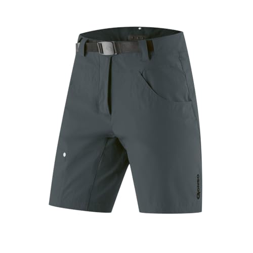Gonso Mira, Kurze Damen Fahrradhose, 2in1 Bikeshorts mit Stretcheinsatz über dem Gesäß, Einknöpfbare Radunterhose mit Relax Gel Comfort Sitzpolster, Weite Passform, PFC-Frei, Grau, Gr: 48 Gonso Mira, Kurze Damen Fahrradhose, 2in1 Bikeshorts mit Stretcheinsatz über dem Gesäß, Einknöpfbare Radunterhose mit Relax Gel Comfort Sitzpolster, Weite Passform, PFC-Frei, Grau, Gr: 48 von Gonso
