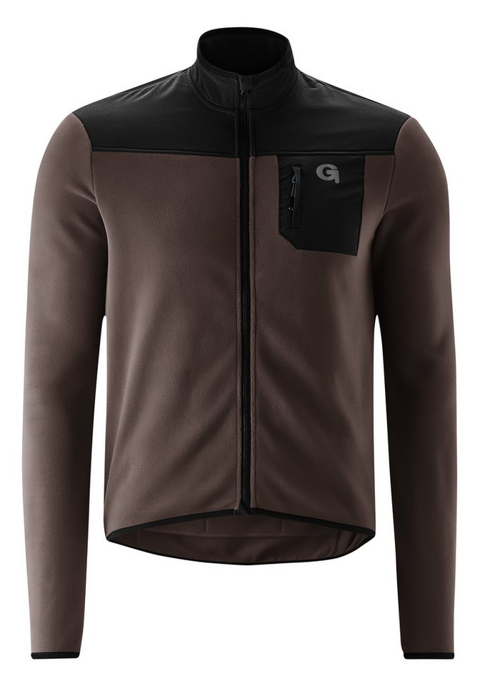 Gonso Radtrikot Adventure Jersey Fleece M Herren Fahrradtrikot langarm, weiches Fleece-Material, Full-Zip Trikot von Gonso