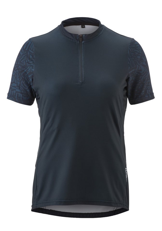 Gonso Radtrikot Adventure Jersey Halfzip W Damen Fahrradtrikot kurzarm, Rückentasche mit RV, Quick-Dry, Slim Fit Gonso Radtrikot Adventure Jersey Halfzip W Damen Fahrradtrikot kurzarm, Rückentasche mit RV, Quick-Dry, Slim Fit von Gonso
