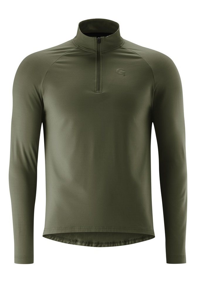 Gonso Radtrikot CRISSOLO Herren Fahrradtrikot langarm, Half-Zip Midlayer Trikot, Slim Fit von Gonso