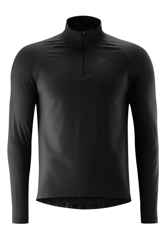 Gonso Radtrikot CRISSOLO Herren Fahrradtrikot langarm, Half-Zip Midlayer Trikot, Slim Fit von Gonso