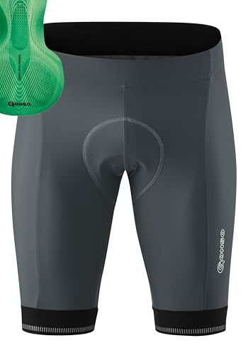 Gonso Sitivo M, Kurze Herren Fahrradhose, Mit Sitivo Green Comfort Sitzpolster, Hohe Bewegungselastizität und Antirutsch-Silikon-Beingummi, Enganliegende Passform, Grau, Gr. 3XL Gonso Sitivo M, Kurze Herren Fahrradhose, Mit Sitivo Green Comfort Sitzpolster, Hohe Bewegungselastizität und Antirutsch-Silikon-Beingummi, Enganliegende Passform, Grau, Gr. 3XL von Gonso