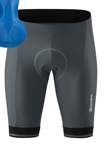 Gonso Sitivo M, Kurze Herren Fahrradhose, Mit Sitivo Blue Comfort Sitzpolster, Hohe Bewegungselastizität und Antirutsch-Silikon-Beingummi, Enganliegende Passform, Grau, Gr. XXL Gonso Sitivo M, Kurze Herren Fahrradhose, Mit Sitivo Blue Comfort Sitzpolster, Hohe Bewegungselastizität und Antirutsch-Silikon-Beingummi, Enganliegende Passform, Grau, Gr. XXL von Gonso