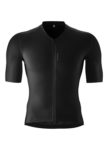 Gonso Sitivo Trikot M, Herren Rennradtrikot, Atmungsaktives Mesh, 3-teilige Steck-Rückentasche und RV-Tasche, Enganliegende Passform, Schwarz, Gr. S Gonso Sitivo Trikot M, Herren Rennradtrikot, Atmungsaktives Mesh, 3-teilige Steck-Rückentasche und RV-Tasche, Enganliegende Passform, Schwarz, Gr. S von Gonso