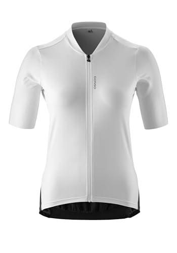 Gonso Sitivo Trikot W, Damen Rennradtrikot, Atmungsaktives Mesh, 3-teilige Steck-Rückentasche und RV-Tasche, Enganliegende Passform, Weiß, Gr. 34 Gonso Sitivo Trikot W, Damen Rennradtrikot, Atmungsaktives Mesh, 3-teilige Steck-Rückentasche und RV-Tasche, Enganliegende Passform, Weiß, Gr. 34 von Gonso