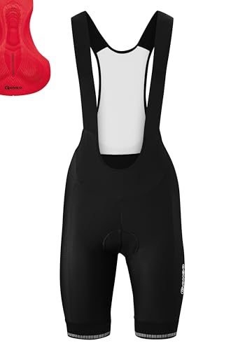 Gonso Sitivo W BIB, Kurze Damen Träger-Radhose, Mit Sitivo Red Comfort Sitzpolster, Hohe Bewegungselastizität und Antirutsch-Silikon-Beingummi, Enganliegende Passform, Schwarz/Rot, Gr.40 Gonso Sitivo W BIB, Kurze Damen Träger-Radhose, Mit Sitivo Red Comfort Sitzpolster, Hohe Bewegungselastizität und Antirutsch-Silikon-Beingummi, Enganliegende Passform, Schwarz/Rot, Gr.40 von Gonso