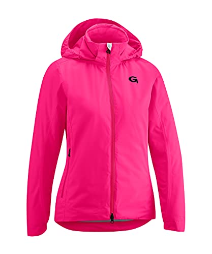 Gonso Sura Therm, Damen Fahrradjacke, Wasserdichte Regenjacke, Wasserdicht bis 10.000 mm & winddicht, G-Tex, Warme Primaloft Silver Insulation, Weite Passform, PFC-frei, Pink, Gr. 42 von Gonso