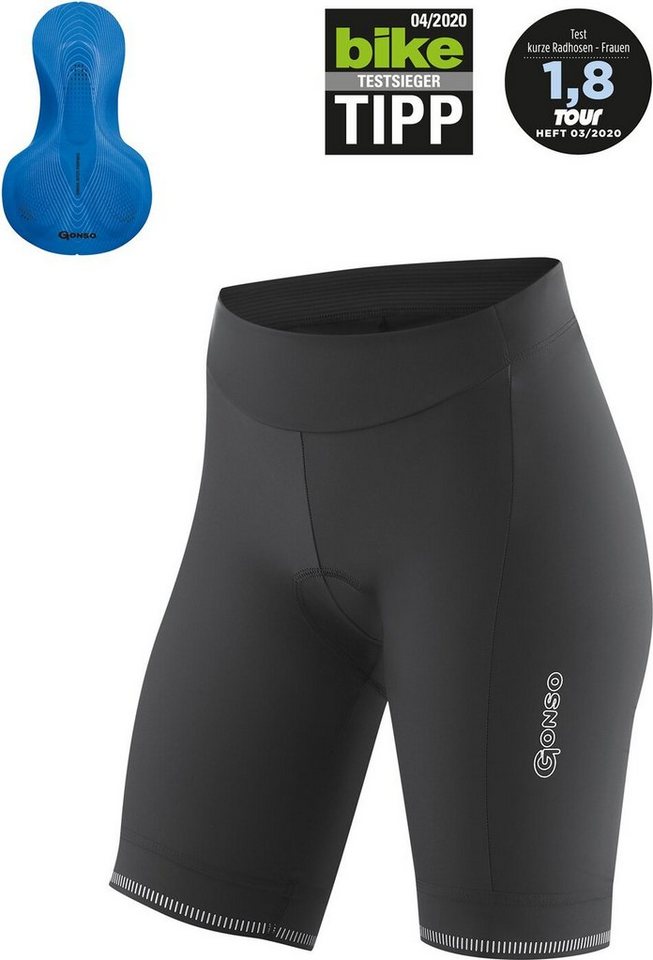 Gonso Trainingstights SITIVO W Da-Radshort BLACK / SKYDIVER von Gonso