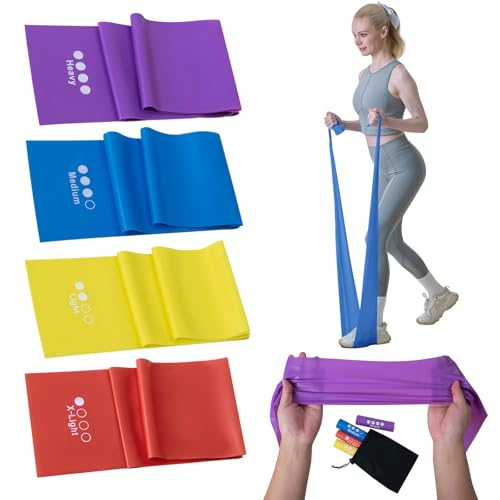 Good Nite Fitnessbänder 4er-Set – 4 Widerstandsstufen Resistance Bands für Fitness, Krafttraining, Pilates & Yoga – Mit Tragetasche – Ideal für Arme, Beine & Ganzkörper Good Nite Fitnessbänder 4er-Set – 4 Widerstandsstufen Resistance Bands für Fitness, Krafttraining, Pilates & Yoga – Mit Tragetasche – Ideal für Arme, Beine & Ganzkörper von Good Nite