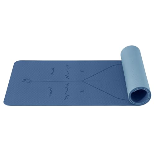 Good Nite Yoga Matten 6mm Yogamatte Gymnastikmatte TPE Sportmatte Rutschfest Fitnessmatte Trainingsmatte Pilates Matte für Yoga Pilates Training 183 x 61 x 0.6 cm von Good Nite