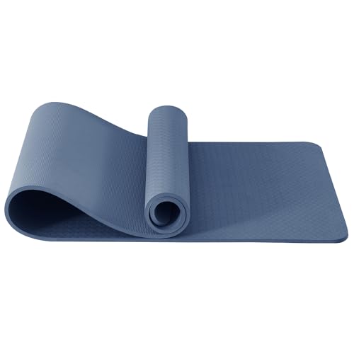 Good Nite Yogamatten Für Frauen Rutschfeste Strukturierte Oberflächen Gymnastikmatte Yoga Matte Dicke 10mm Mit Tragegurt Tpe-Übungsmatte Für Yoga Pilates Gymnastik (183X61cm) (Marine) Good Nite Yogamatten Für Frauen Rutschfeste Strukturierte Oberflächen Gymnastikmatte Yoga Matte Dicke 10mm Mit Tragegurt Tpe-Übungsmatte Für Yoga Pilates Gymnastik (183X61cm) (Marine) von Good Nite