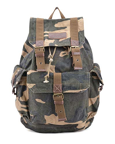Gootium Canvas Rucksack Backpack Wanderrucksack Vintage Rucksäcke Unisex - Camouflage Gootium Canvas Rucksack Backpack Wanderrucksack Vintage Rucksäcke Unisex - Camouflage von Gootium