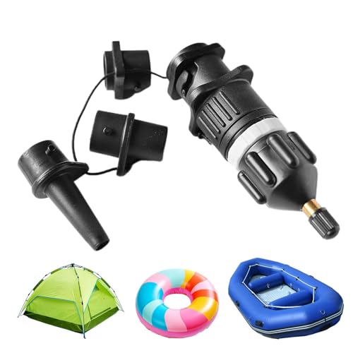 Goowafur Adapter für aufblasbare Pumpen, Adapter für aufblasbare Bootspumpen - Bootspumpenadapter,Herkömmliche Starke Abdichtung, Bootspumpenadapter, auslaufsichere Pumpendüsen für Paddle-Board-Boote von Goowafur