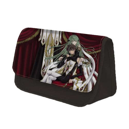 Gooyeh Anime Federmäppchen Lelouch Lamperouge Schreibwarentasche Große Kapazität Cartoon Schreibwaren Anime Federmappe Kinder/Büro Dreieck Federmäppchen von Gooyeh