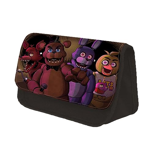 Gooyeh Fazbear's Piazzaria Federmäppchen FNAF Cartoon Figuren Druck Graffiti Federmäppchen große Kapazität Student Stift Tasche Bleistift Tasche Reißverschluss Druck Schreibwaren Tasche von Gooyeh