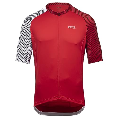 GORE WEAR Herren C5 Trikot, Rot/Weiß, L EU von GORE WEAR