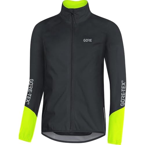 GORE Wear C5 Herren Fahrrad-Jacke GORE-TEX, S, Schwarz/Neon-Gelb von GORE WEAR