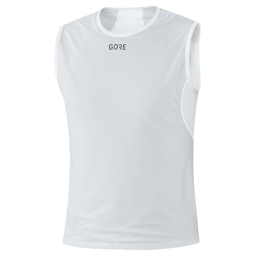 GORE WEAR Herren Windstopper Base Layer Shirt Ärmellos, Light Grey/White, L EU von GORE WEAR