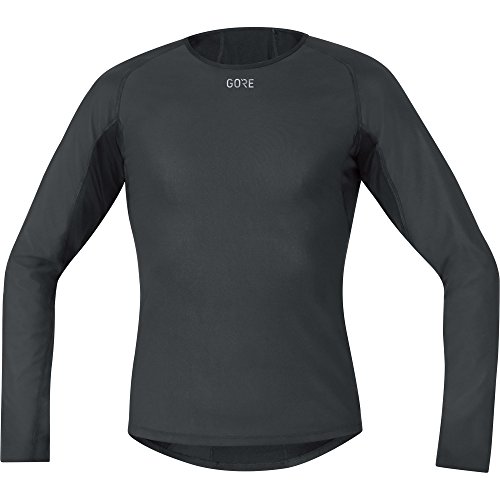 GORE WEAR Winddichtes Herren Thermo-Unterzieh-Shirt, Multisport, GORE WINDSTOPPER, L, Schwarz von GORE WEAR