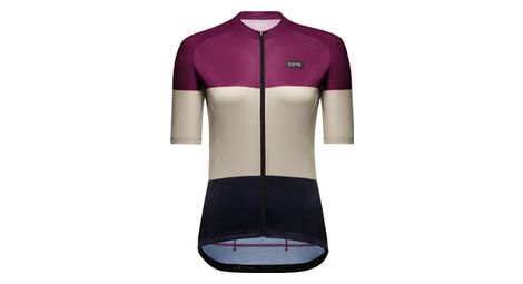 gore wear spirit stripes kurzarmtrikot in violett beige gore wear spirit stripes kurzarmtrikot in violett beige von Gore Wear