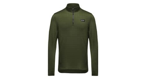 gore wear thermal 1 4 zip khaki langarmtrikot von Gore Wear