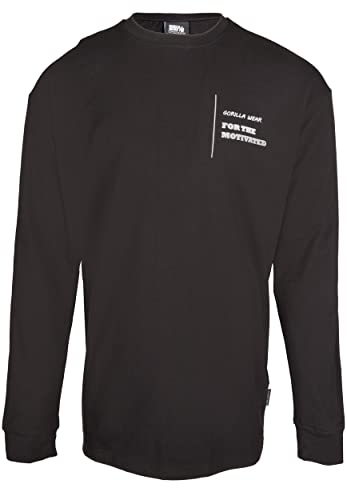 Gorilla Wear Boise Oversized Long Sleeve - Beige - hochwertig aus robustem und dehnbarem Stoff für Bodybuilding und Fitness übergroße Passform Logo, M Gorilla Wear Boise Oversized Long Sleeve - Beige - hochwertig aus robustem und dehnbarem Stoff für Bodybuilding und Fitness übergroße Passform Logo, M von Gorilla Wear