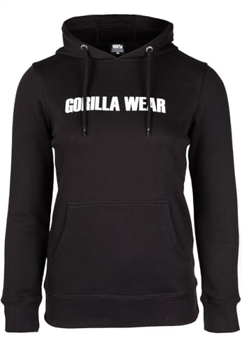 Gorilla Wear - Charlotte Hoodie - Schwarz - Bodybuilding Sport Freizeit Alltag leicht bequem mit Logo Aufdruck aus Baumwolle und Polyester optimale Bewegungsfreiheit, L Gorilla Wear - Charlotte Hoodie - Schwarz - Bodybuilding Sport Freizeit Alltag leicht bequem mit Logo Aufdruck aus Baumwolle und Polyester optimale Bewegungsfreiheit, L von Gorilla Wear