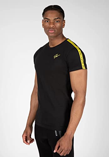 Gorilla Wear Chester Shirt - gelb - atmungsaktive leichtes bequemes Oberteil mit Logo zum Sport joggen Laufen Alltag Workout Training aus Baumwolle ansprechende Passform, XXL Gorilla Wear Chester Shirt - gelb - atmungsaktive leichtes bequemes Oberteil mit Logo zum Sport joggen Laufen Alltag Workout Training aus Baumwolle ansprechende Passform, XXL von Gorilla Wear
