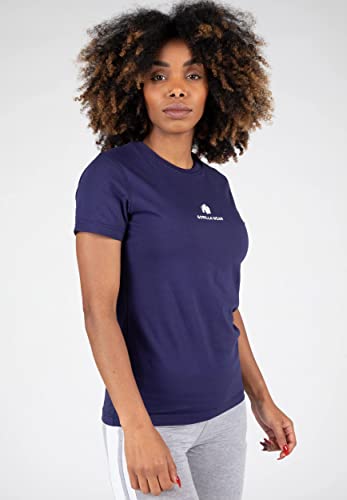 Gorilla Wear - Estero T-Shirt - Blau - Bodybuilding Sport Alltag Freizeit mit Logo Aufdruck leicht und bequem für optimale Bewegung aus Baumwolle Elasthan, L Gorilla Wear - Estero T-Shirt - Blau - Bodybuilding Sport Alltag Freizeit mit Logo Aufdruck leicht und bequem für optimale Bewegung aus Baumwolle Elasthan, L von Gorilla Wear