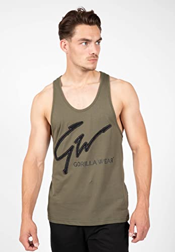 Gorilla Wear Evansville Tank Top - Bodybuilding und Fitness Bekleidung für Herren, grün, M von Gorilla Wear