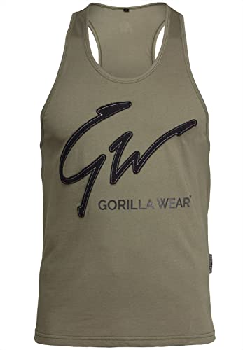 Gorilla Wear Evansville Tank Top - Bodybuilding und Fitness Bekleidung für Herren, grün, XL von Gorilla Wear