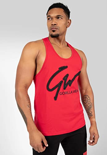 Gorilla Wear Evansville Tank Top - Bodybuilding und Fitness Bekleidung für Herren, rot, 4XL von Gorilla Wear