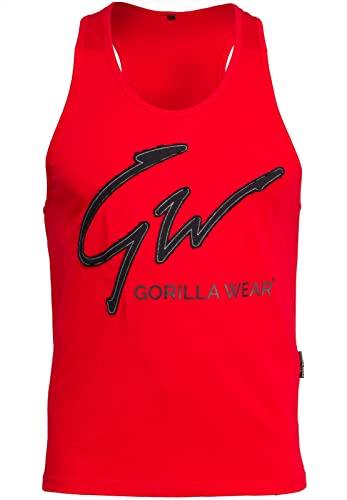 Gorilla Wear Evansville Tank Top - Bodybuilding und Fitness Bekleidung für Herren, rot, S von Gorilla Wear