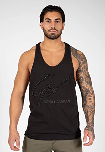 Gorilla Wear Evansville Tank Top - Bodybuilding und Fitness Bekleidung für Herren, schwarz, S von Gorilla Wear