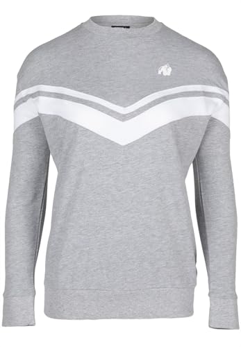 Gorilla Wear - Hailey Oversized Sweatshirt - Grau - Bodybuilding Sport Alltag Freizeit mit Logo Aufdruck leicht und bequem für optimale Bewegung aus Baumwolle Polyester, M Gorilla Wear - Hailey Oversized Sweatshirt - Grau - Bodybuilding Sport Alltag Freizeit mit Logo Aufdruck leicht und bequem für optimale Bewegung aus Baumwolle Polyester, M von Gorilla Wear