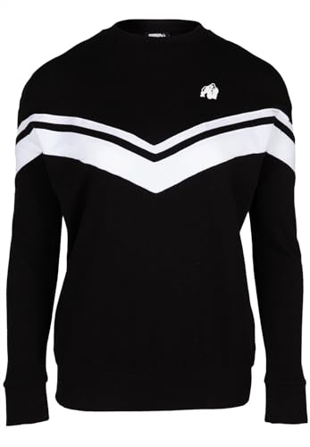 Gorilla Wear - Hailey Oversized Sweatshirt - Schwarz - Bodybuilding Sport Alltag Freizeit mit Logo Aufdruck leicht und bequem für optimale Bewegung aus Baumwolle Polyester, M Gorilla Wear - Hailey Oversized Sweatshirt - Schwarz - Bodybuilding Sport Alltag Freizeit mit Logo Aufdruck leicht und bequem für optimale Bewegung aus Baumwolle Polyester, M von Gorilla Wear