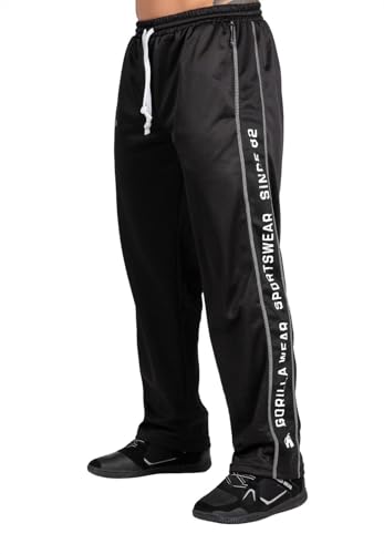 Gorilla Wear - Lange Sport-Shorts Herren - Functional Mesh Pants - Bodybuilding Hose Black/Red S/M, Schwarz Gorilla Wear - Lange Sport-Shorts Herren - Functional Mesh Pants - Bodybuilding Hose Black/Red S/M, Schwarz von Gorilla Wear