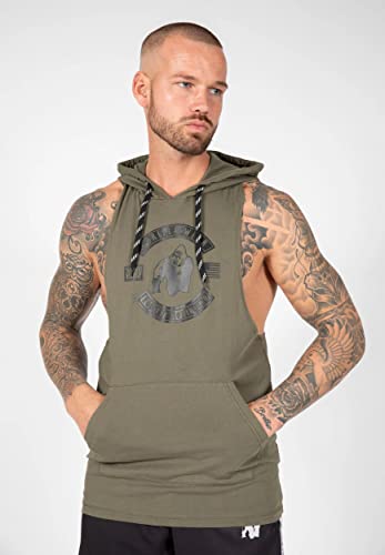 Gorilla Wear Lawrence Hooded Tank Top - armeegrün - Bodybuilding und Fitness Bekleidung Herren, XXL Gorilla Wear Lawrence Hooded Tank Top - armeegrün - Bodybuilding und Fitness Bekleidung Herren, XXL von Gorilla Wear