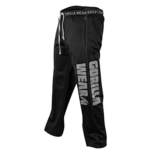 Gorilla Wear Logo Meshpants - schwarz - Bodybuilding und Fitness Hose für Herren, XXL-3XL von Gorilla Wear