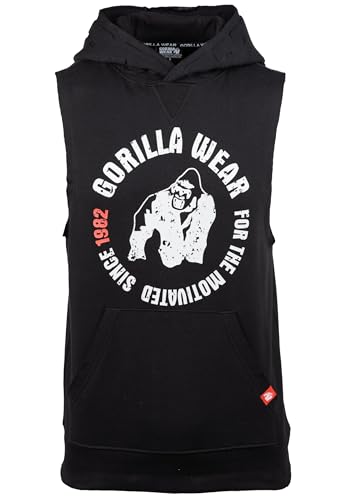 Gorilla Wear Marshall Sleeveless Hoodie - Black - S Gorilla Wear Marshall Sleeveless Hoodie - Black - S von Gorilla Wear