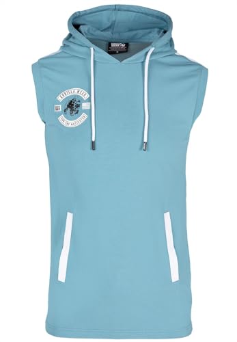 Gorilla Wear - Oswego S/L Hooded T-Shirt - Blau - Bodybuilding Sport Alltag Freizeit mit Logo Aufdruck leicht und bequem für optimale Bewegung aus Baumwolle Elasthan, XXL Gorilla Wear - Oswego S/L Hooded T-Shirt - Blau - Bodybuilding Sport Alltag Freizeit mit Logo Aufdruck leicht und bequem für optimale Bewegung aus Baumwolle Elasthan, XXL von Gorilla Wear