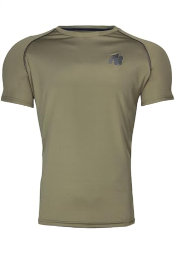 Gorilla Wear Performance T-Shirt - armeegrün - Bodybuilding und Fitness Bekleidung für Herren - mit Logo Aufdruck zum Sport Alltag Freizeit Workout Training Bequem leicht, 4XL Gorilla Wear Performance T-Shirt - armeegrün - Bodybuilding und Fitness Bekleidung für Herren - mit Logo Aufdruck zum Sport Alltag Freizeit Workout Training Bequem leicht, 4XL von Gorilla Wear