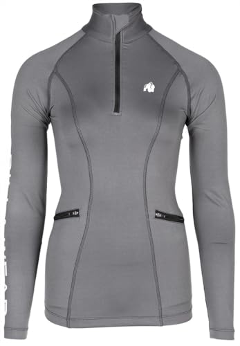 Gorilla Wear - Peyton Long Sleeve - Grau - Bodybuilding Sport Alltag Freizeit mit Logo Aufdruck leicht und bequem für optimale Bewegung aus Polyester Elasthan, S Gorilla Wear - Peyton Long Sleeve - Grau - Bodybuilding Sport Alltag Freizeit mit Logo Aufdruck leicht und bequem für optimale Bewegung aus Polyester Elasthan, S von Gorilla Wear