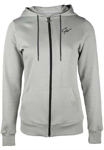 Gorilla Wear Pixley Zipped Hoodie - hellgrün - leicht funktionell Oberteil Pullover mit Logo Reissverschluss zum Sport Alltag Freizeit Workout Training bequem atmungsaktiv aus Baumwolle Polyester, XS Gorilla Wear Pixley Zipped Hoodie - hellgrün - leicht funktionell Oberteil Pullover mit Logo Reissverschluss zum Sport Alltag Freizeit Workout Training bequem atmungsaktiv aus Baumwolle Polyester, XS von Gorilla Wear