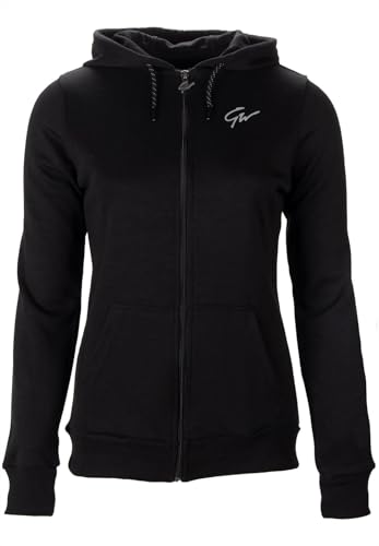 Gorilla Wear Pixley Zipped Hoodie - schwarz - leicht funktionell Oberteil Pullover mit Logo Reissverschluss zum Sport Alltag Freizeit Workout Training bequem atmungsaktiv aus Baumwolle Polyester, M Gorilla Wear Pixley Zipped Hoodie - schwarz - leicht funktionell Oberteil Pullover mit Logo Reissverschluss zum Sport Alltag Freizeit Workout Training bequem atmungsaktiv aus Baumwolle Polyester, M von Gorilla Wear