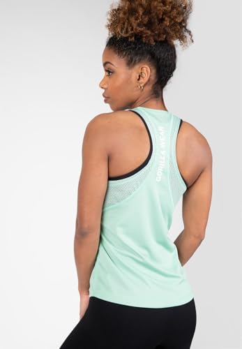 Gorilla Wear - Seattle Tank Top - Grün - Bodybuilding Sport Alltag Freizeit mit Logo Aufdruck leicht und bequem für optimale Bewegung aus Polyester, M Gorilla Wear - Seattle Tank Top - Grün - Bodybuilding Sport Alltag Freizeit mit Logo Aufdruck leicht und bequem für optimale Bewegung aus Polyester, M von Gorilla Wear