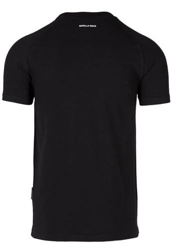 Gorilla Wear - Tulsa T-Shirt - Schwarz - Bodybuilding Sport Alltag Freizeit mit Logo Aufdruck leicht und bequem für optimale Bewegung aus Baumwolle, S Gorilla Wear - Tulsa T-Shirt - Schwarz - Bodybuilding Sport Alltag Freizeit mit Logo Aufdruck leicht und bequem für optimale Bewegung aus Baumwolle, S von Gorilla Wear