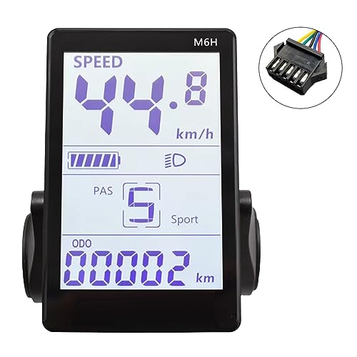 Gotoger Armaturenbrett 24V-60V Universal E Scooter LCD-Panel-Bildschirm für Elektrofahrrad (SM 5PIN) von Gotoger