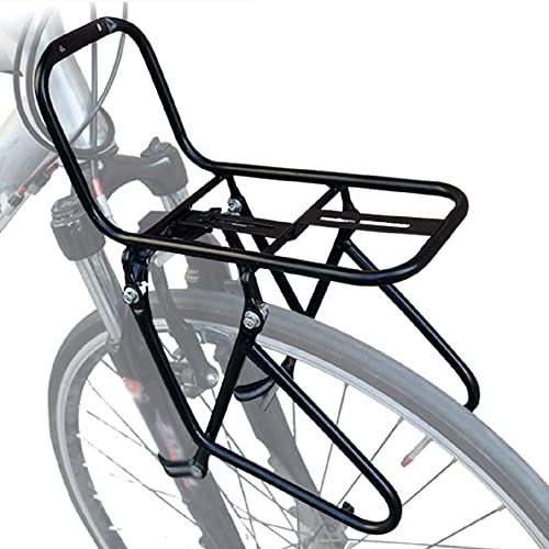 Gotoger Fahrrad-FrontgepäCkträGer, GepäCkträGer Aus Stahl, 15 Kg KapazitäT, Mountainbike-GepäCkträGer von Gotoger